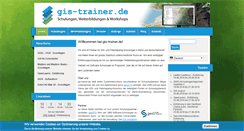 Desktop Screenshot of gis-trainer.de